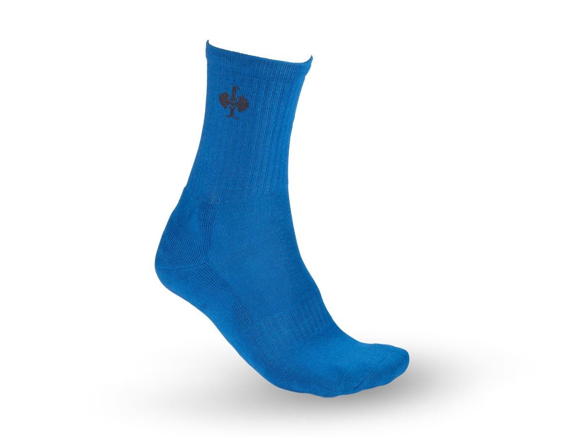 Socken | Strümpfe: e.s. Allround Socken Classic light/high, 3er Pack + enzianblau/graphit