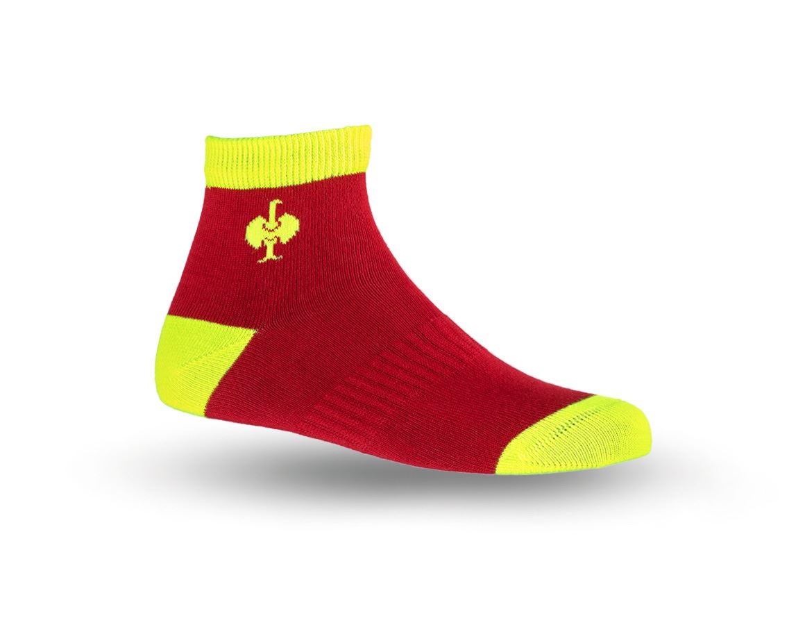 Socken | Strümpfe: e.s.Allround Socken Classic light/mid,Kind.,3er P. + feuerrot/warngelb