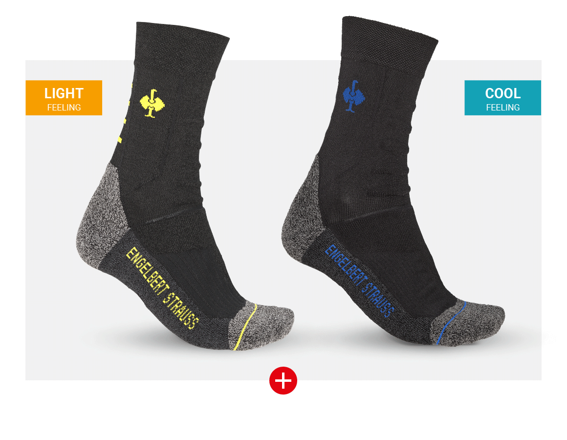 Bekleidung: Socken Test Set e.s. Allround + schwarz