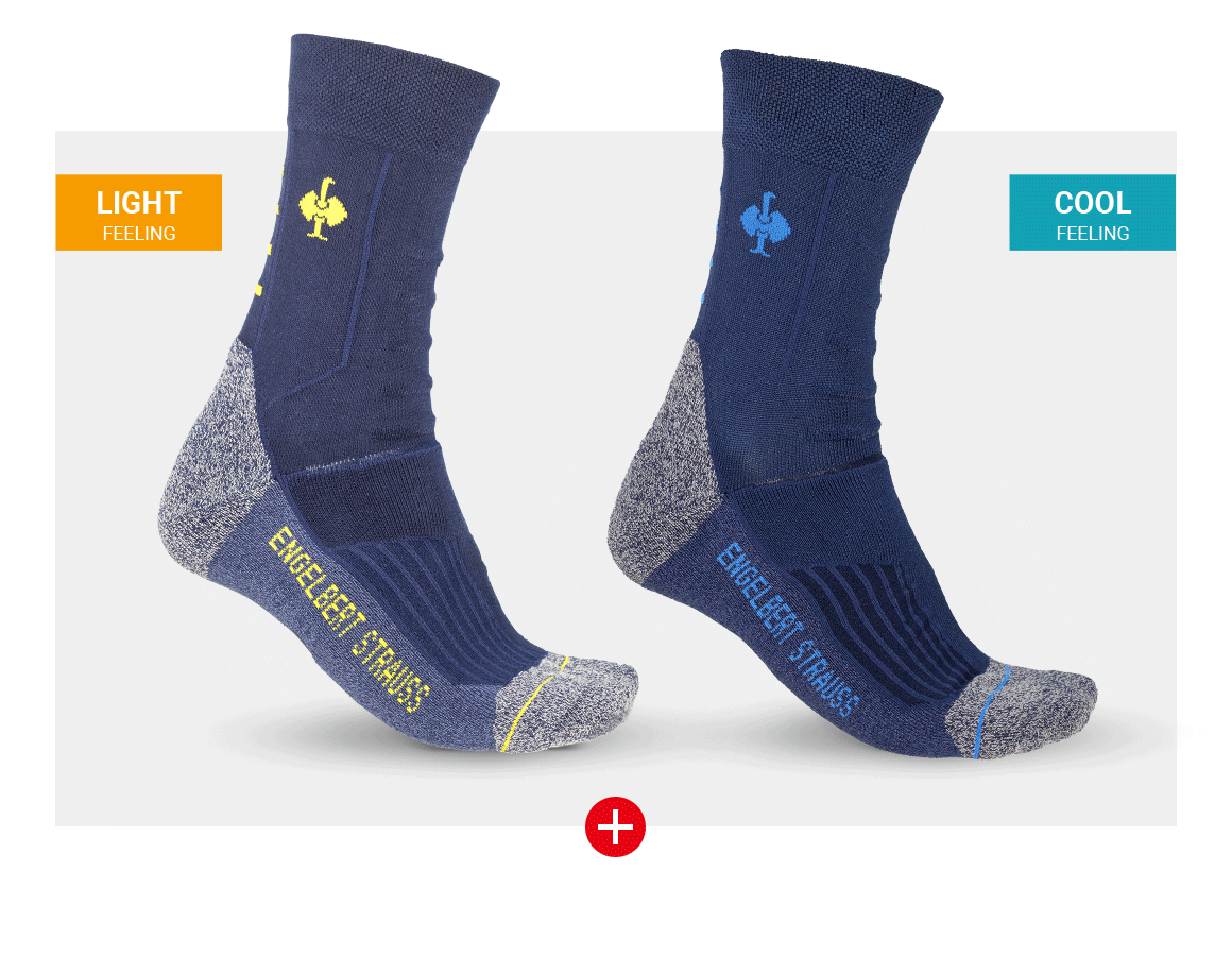 Bekleidung: Socken Test Set e.s. Allround + dunkelblau