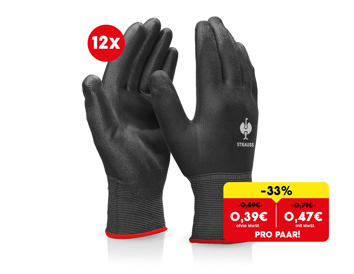 Angebote des Monats: PU-Microhandschuhe Industrial, 12er Pack