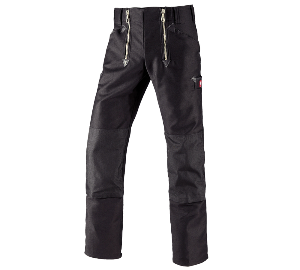 Hosen: e.s. Zunfthose Cordura-Super m. Stretch, o. Schlag + schwarz