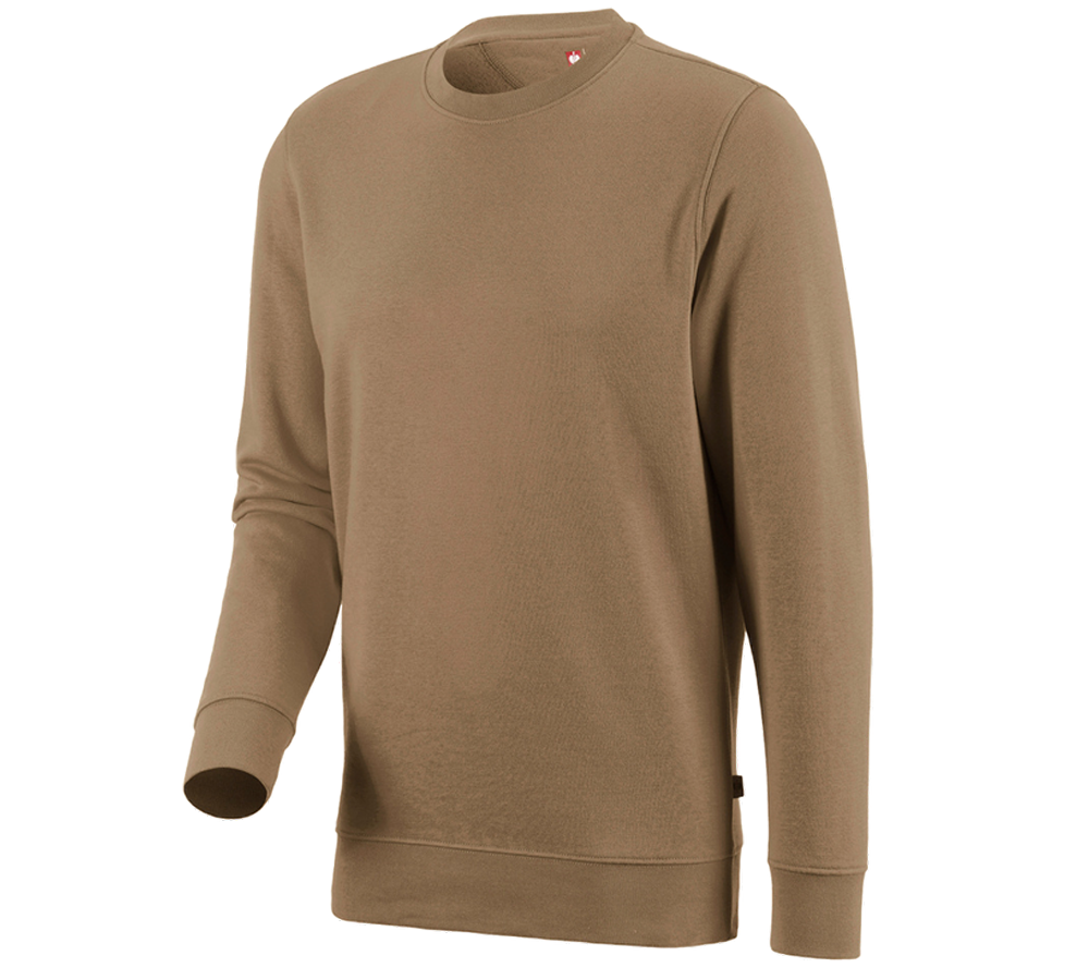 Shirts & Co.: e.s. Sweatshirt poly cotton + khaki