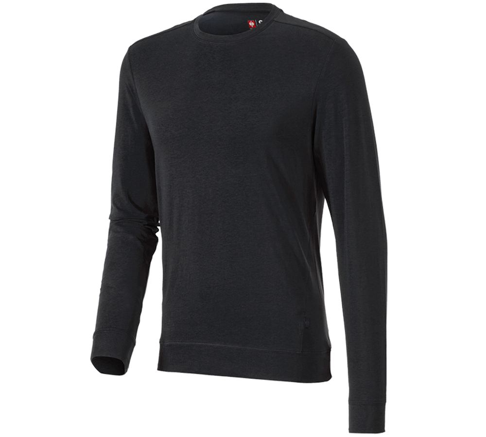 Themen: e.s. Longsleeve cotton stretch + schwarz