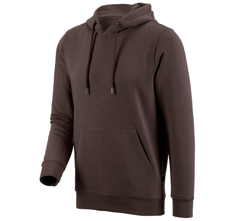 Shirts & Co.: e.s. Hoody-Sweatshirt poly cotton + kastanie