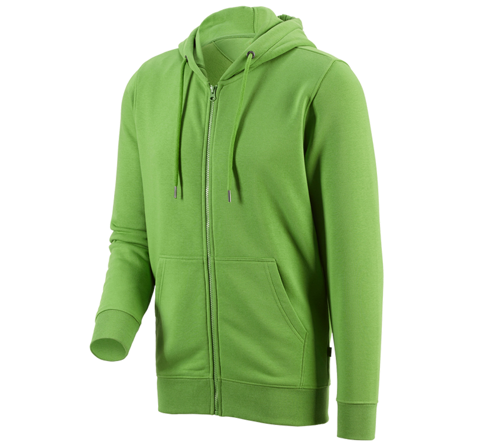 Themen: e.s. Hoody-Sweatjacke poly cotton + seegrün