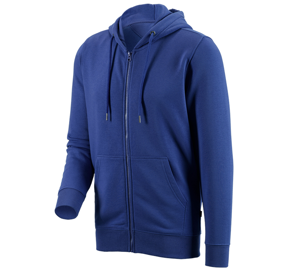 Shirts & Co.: e.s. Hoody-Sweatjacke poly cotton + kornblau