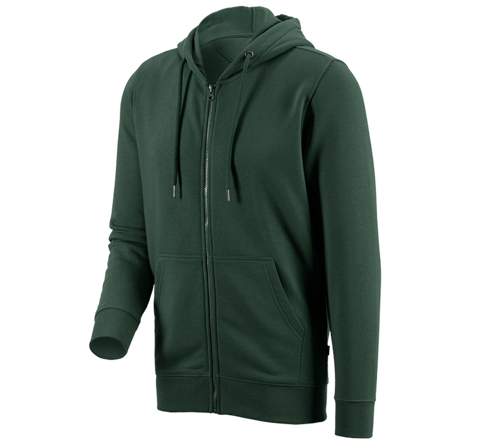 Shirts & Co.: e.s. Hoody-Sweatjacke poly cotton + grün