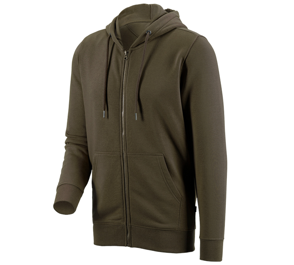 Themen: e.s. Hoody-Sweatjacke poly cotton + oliv