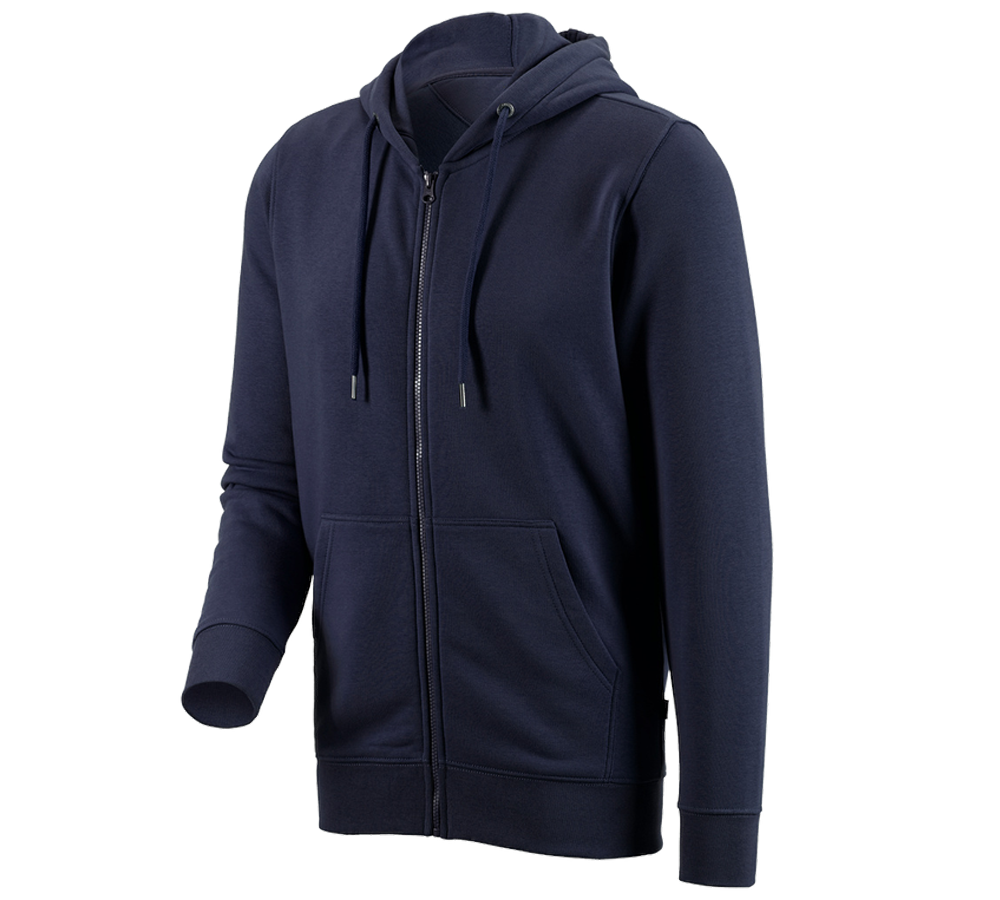 Themen: e.s. Hoody-Sweatjacke poly cotton + dunkelblau