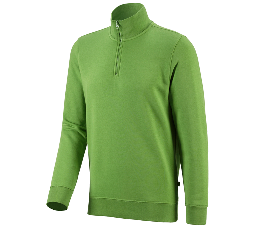 Themen: e.s. ZIP-Sweatshirt poly cotton + seegrün