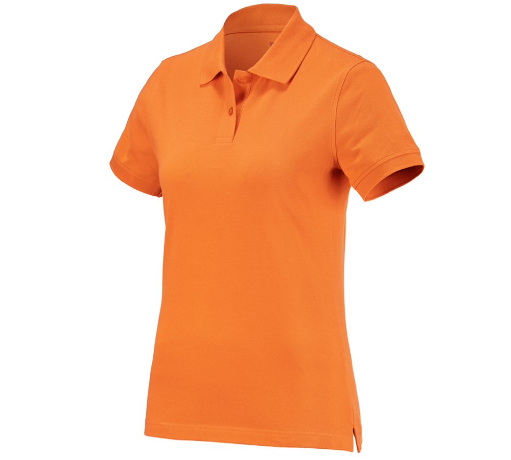 Shirts & Co.: e.s. Polo-Shirt cotton, Damen + orange