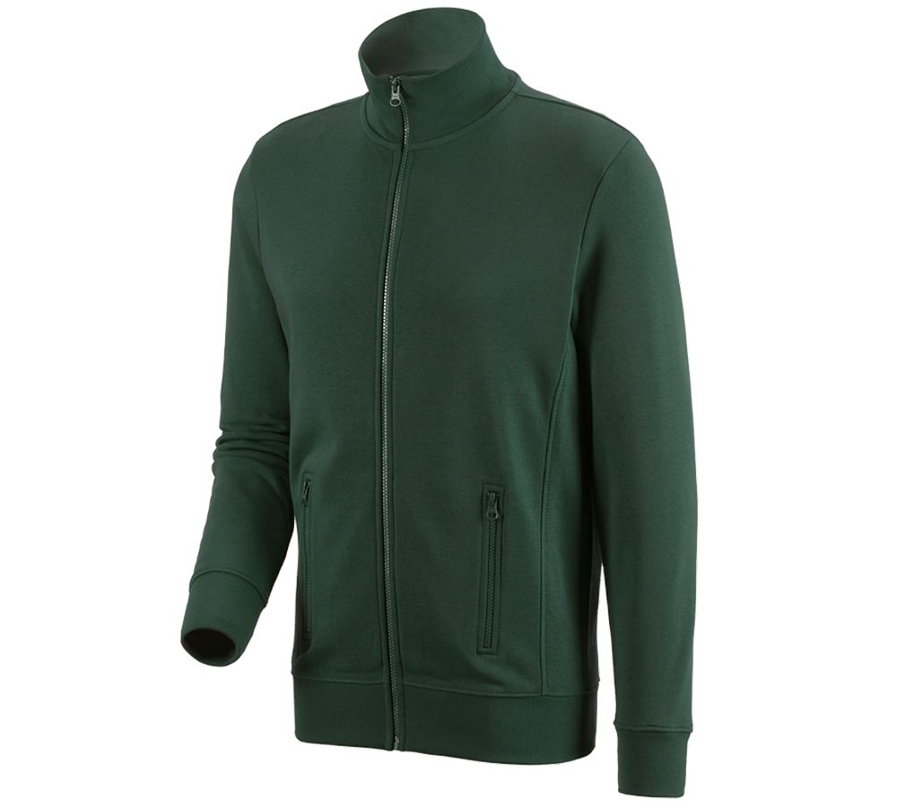 Shirts & Co.: e.s. Sweatjacke poly cotton + grün