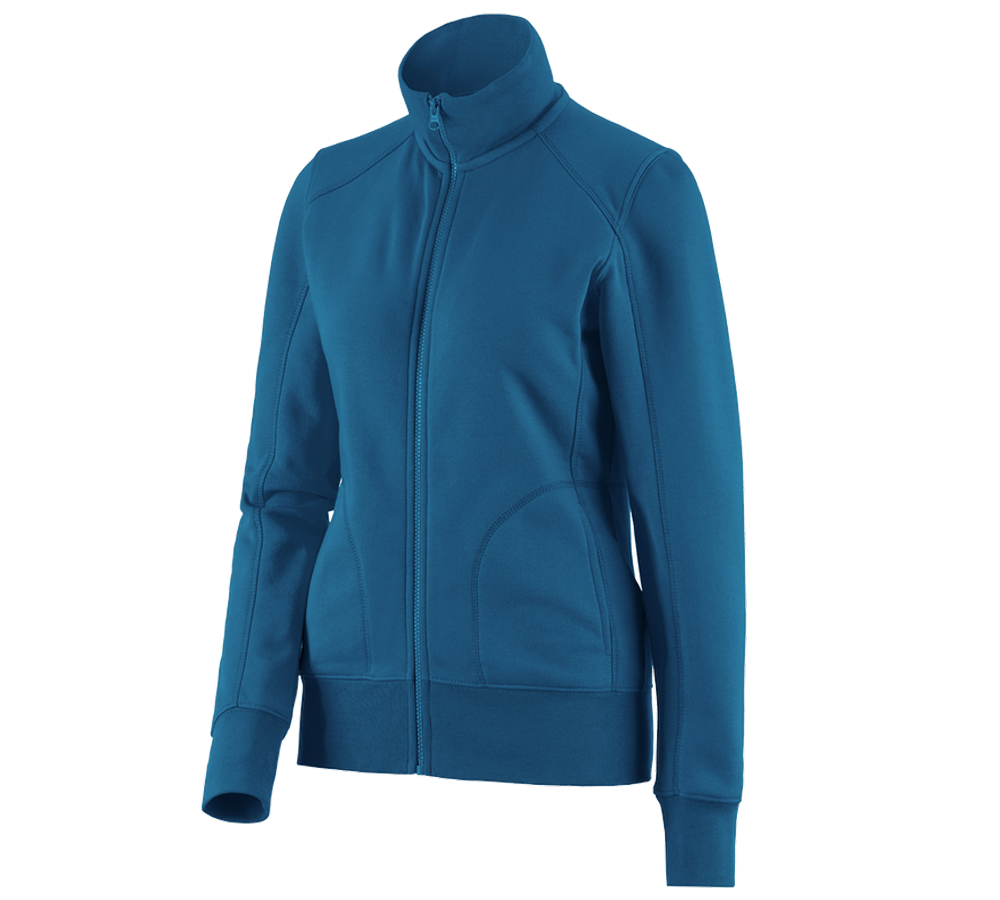 Shirts & Co.: e.s. Sweatjacke poly cotton, Damen + atoll