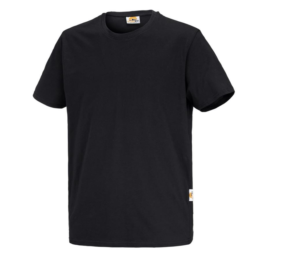 Shirts & Co.: STONEKIT T-Shirt Basic + schwarz