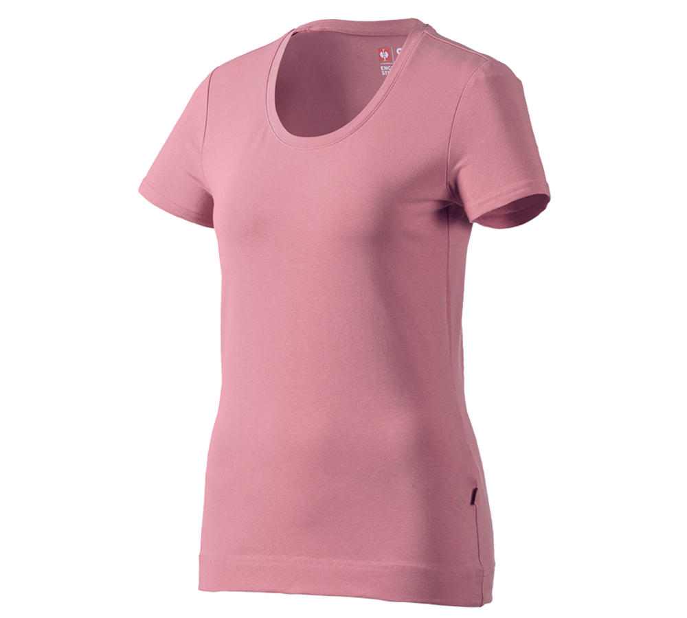 myDesign XMAS: e.s. T-Shirt cotton stretch, Damen + altrosa