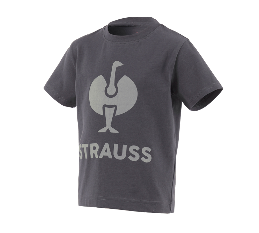 Shirts & Co.: T-Shirt e.s.concrete, Kinder + anthrazit