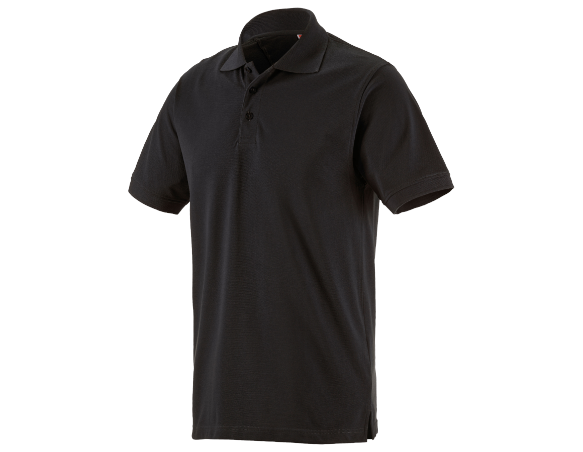 Shirts & Co.: Piqué-Polo e.s.industry + schwarz