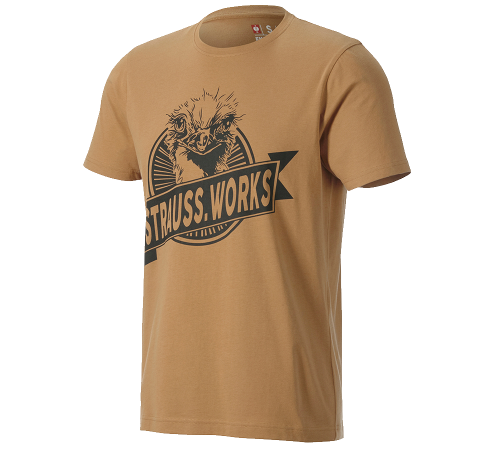 Shirts & Co.: T-Shirt e.s.iconic works + mandelbraun