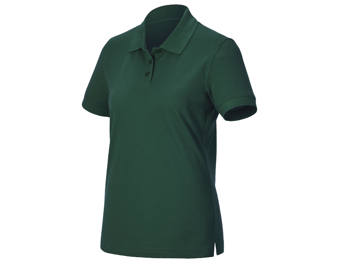 Shirts & Co.: Pique-Polo e.s.industry, Damen + grün