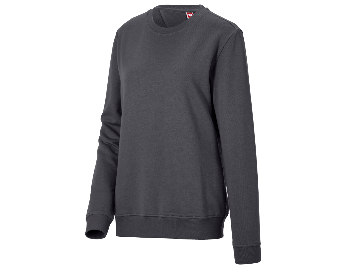 Shirts & Co.: Sweatshirt e.s.industry, Damen + anthrazit