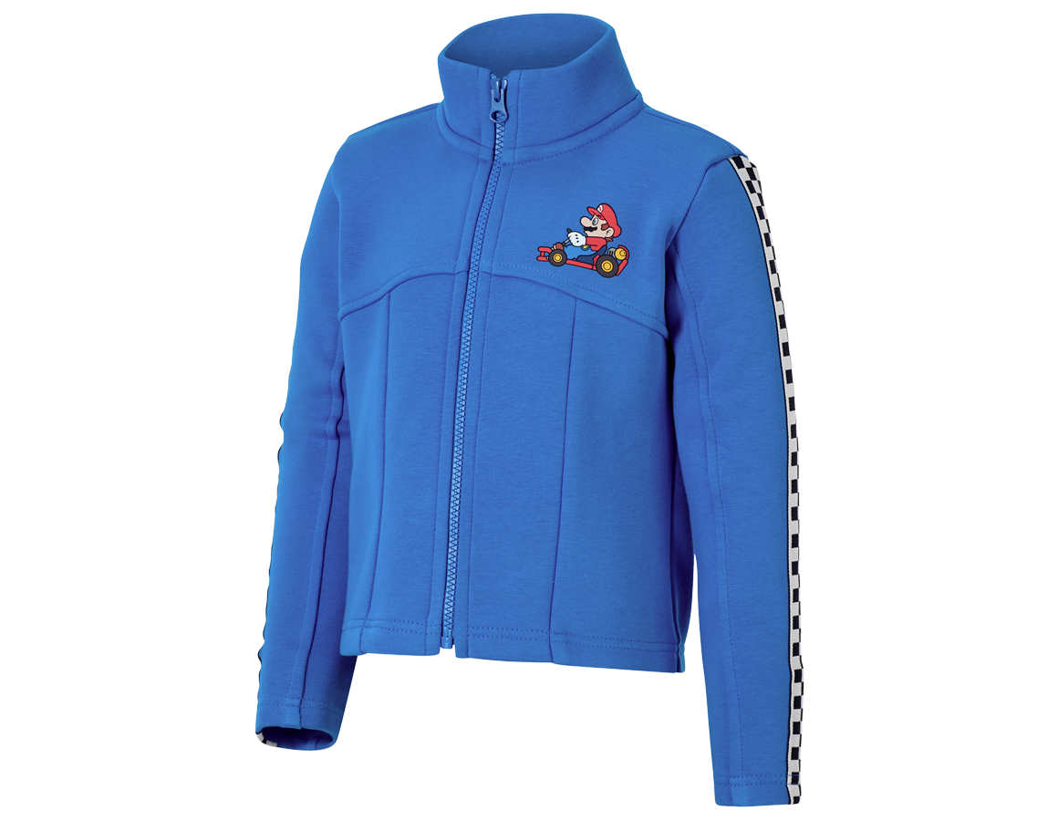 Kollaborationen: Mario Kart Sweatjacke, Kinder + aurorablau