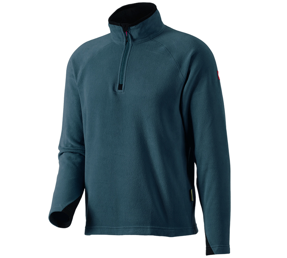 Themen: Microfleece Troyer dryplexx® micro + seeblau