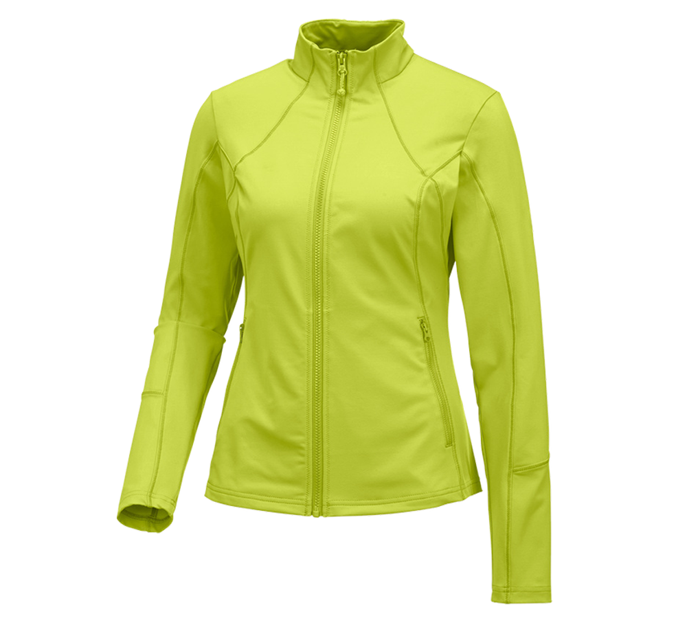 Shirts & Co.: e.s. Funktions Sweatjacke solid, Damen + maigrün
