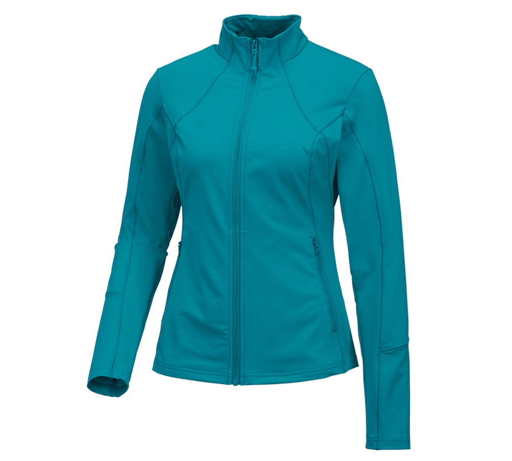 Jacken: e.s. Funktions Sweatjacke solid, Damen + ozean