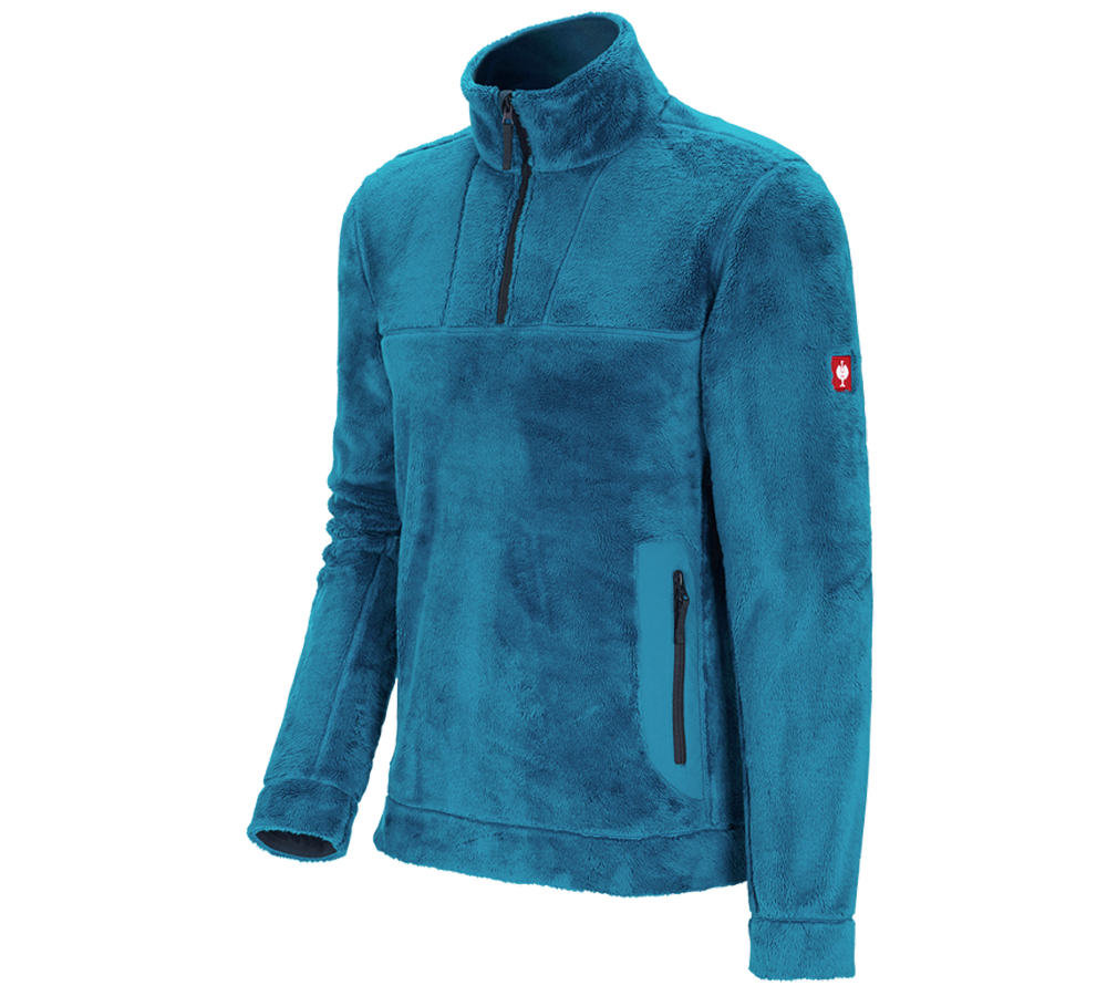 Shirts & Co.: Troyer Highloft e.s.motion 2020 + atoll/dunkelblau