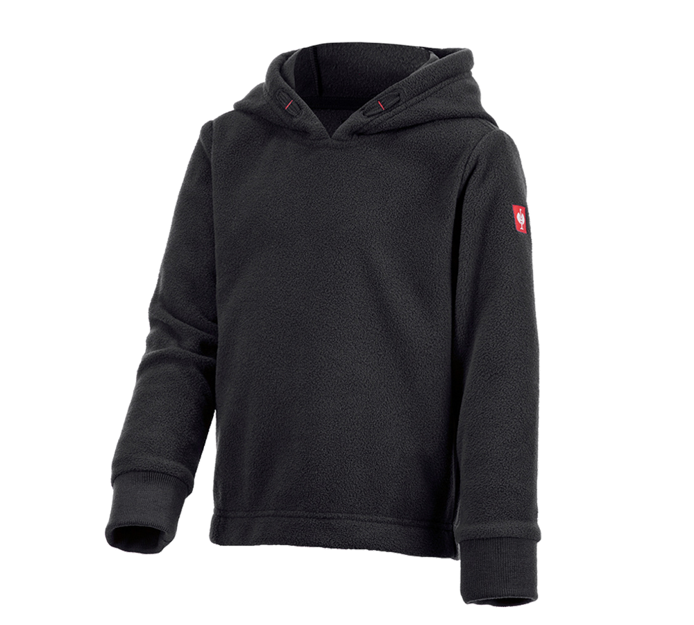 Shirts & Co.: e.s. Fleece Hoody, Kinder + schwarz