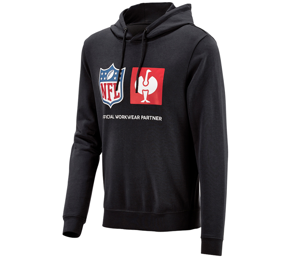 Kollaborationen: NFL Hoodie cotton + schwarz