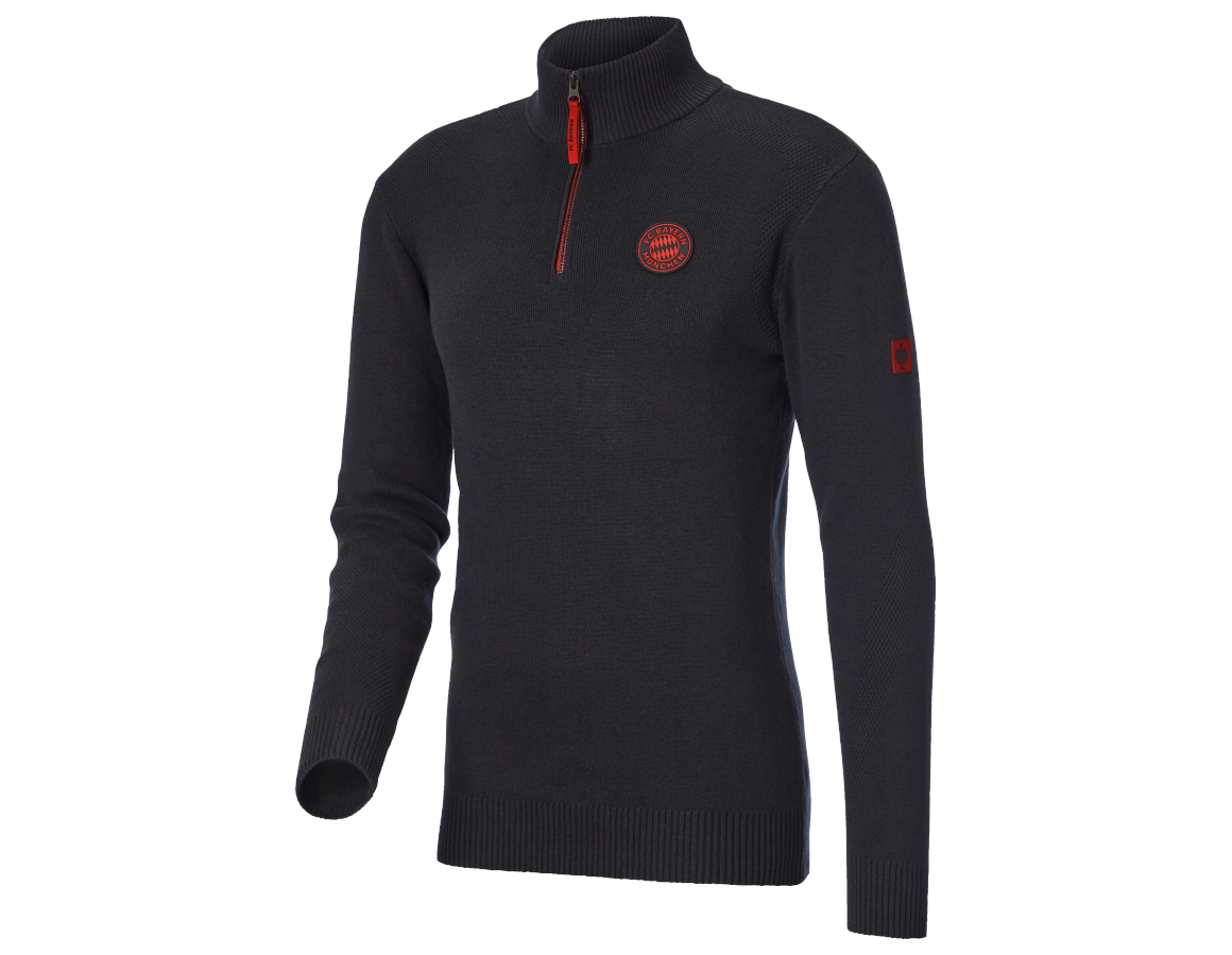 Kollaborationen: FCB KNITTED TROYER + black melange