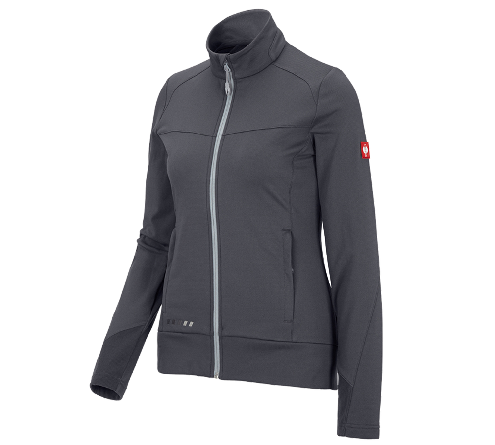 Jacken: FIBERTWIN® clima-pro Jacke e.s.motion 2020, Damen + anthrazit/platin