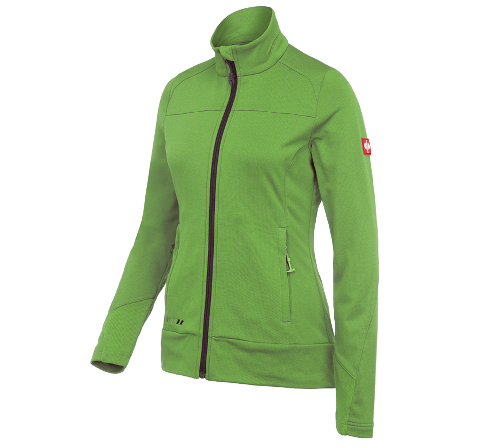 Jacken: FIBERTWIN® clima-pro Jacke e.s.motion 2020, Damen + seegrün/kastanie