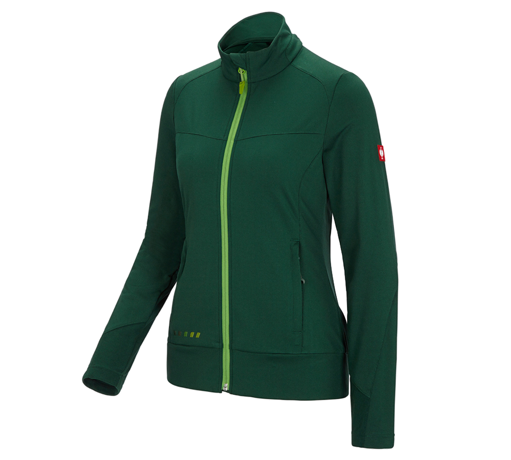 Jacken: FIBERTWIN® clima-pro Jacke e.s.motion 2020, Damen + grün/seegrün
