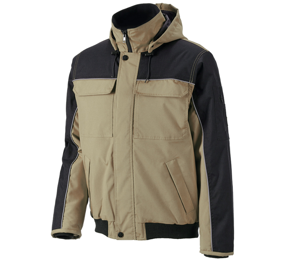 Jacken: Pilotenjacke e.s.image + khaki/schwarz