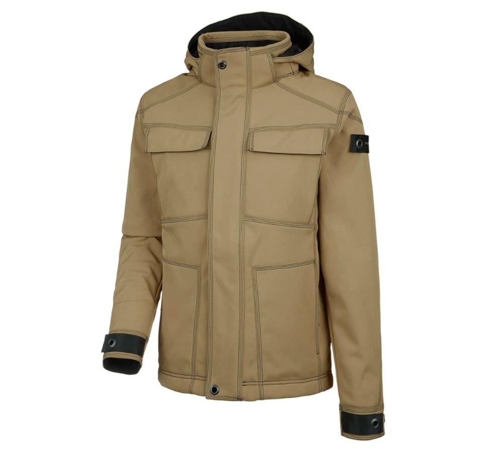 Jacken: Winter Softshelljacke e.s.roughtough + walnuss