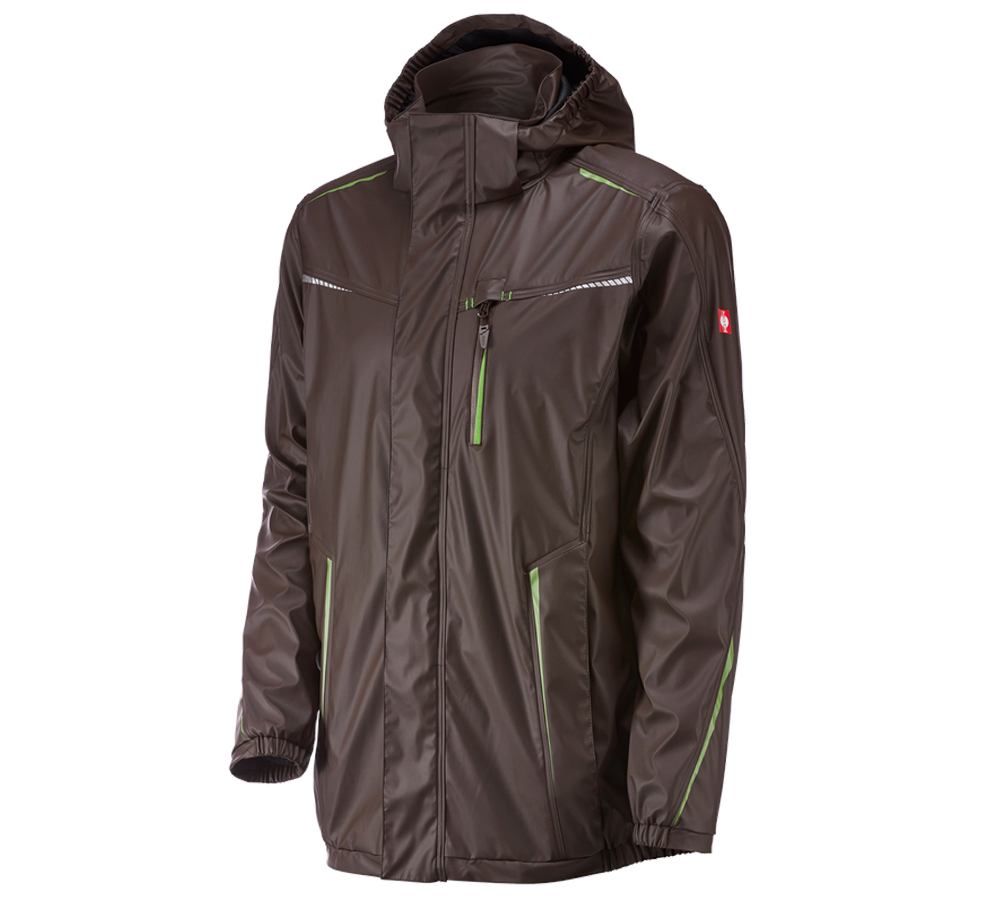 Jacken: Regenjacke e.s.motion 2020 superflex + kastanie/seegrün