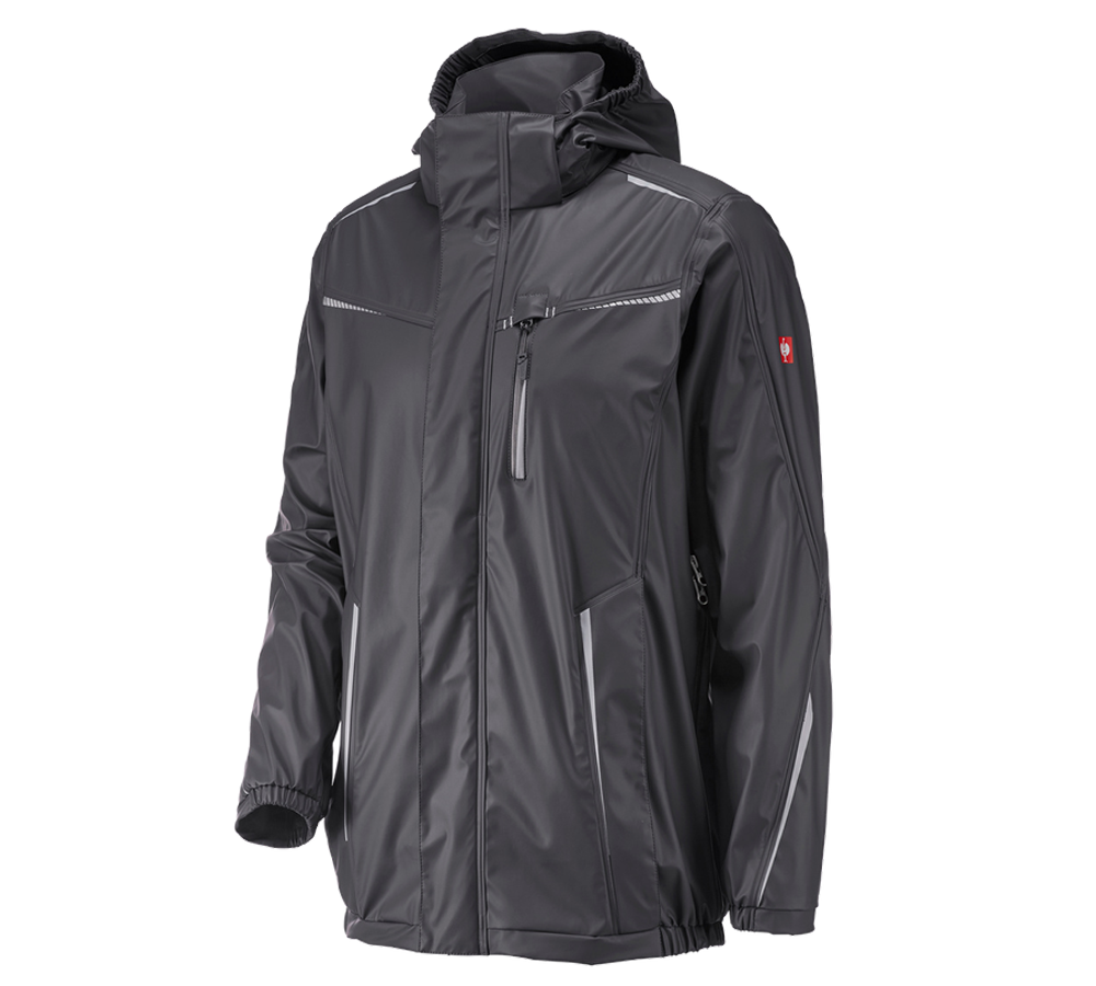Jacken: Regenjacke e.s.motion 2020 superflex + anthrazit/platin