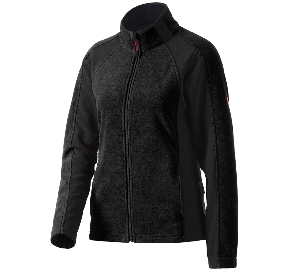 Jacken: Damen Microfleece Jacke dryplexx® micro + schwarz