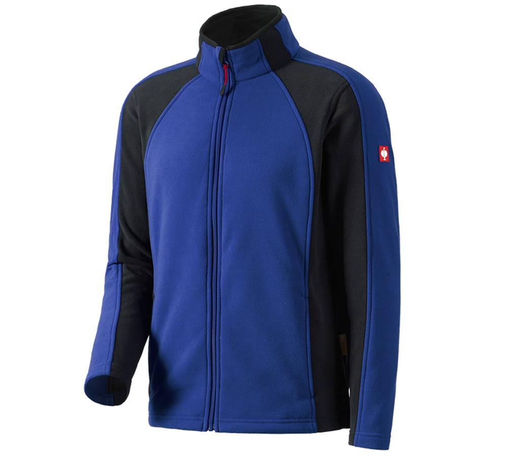 Jacken: Microfleece Jacke dryplexx® micro + kornblau/schwarz