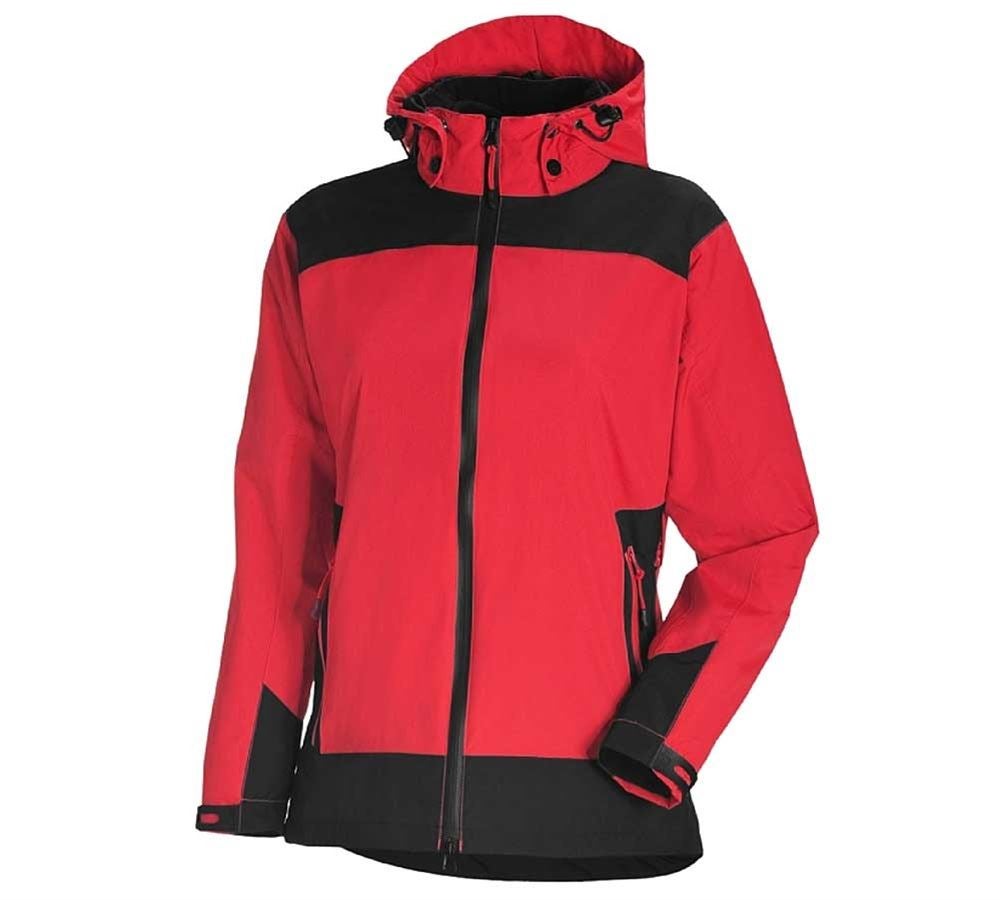 Jacken: e.s. 3 in 1 Damen Funktionsjacke + rot/schwarz