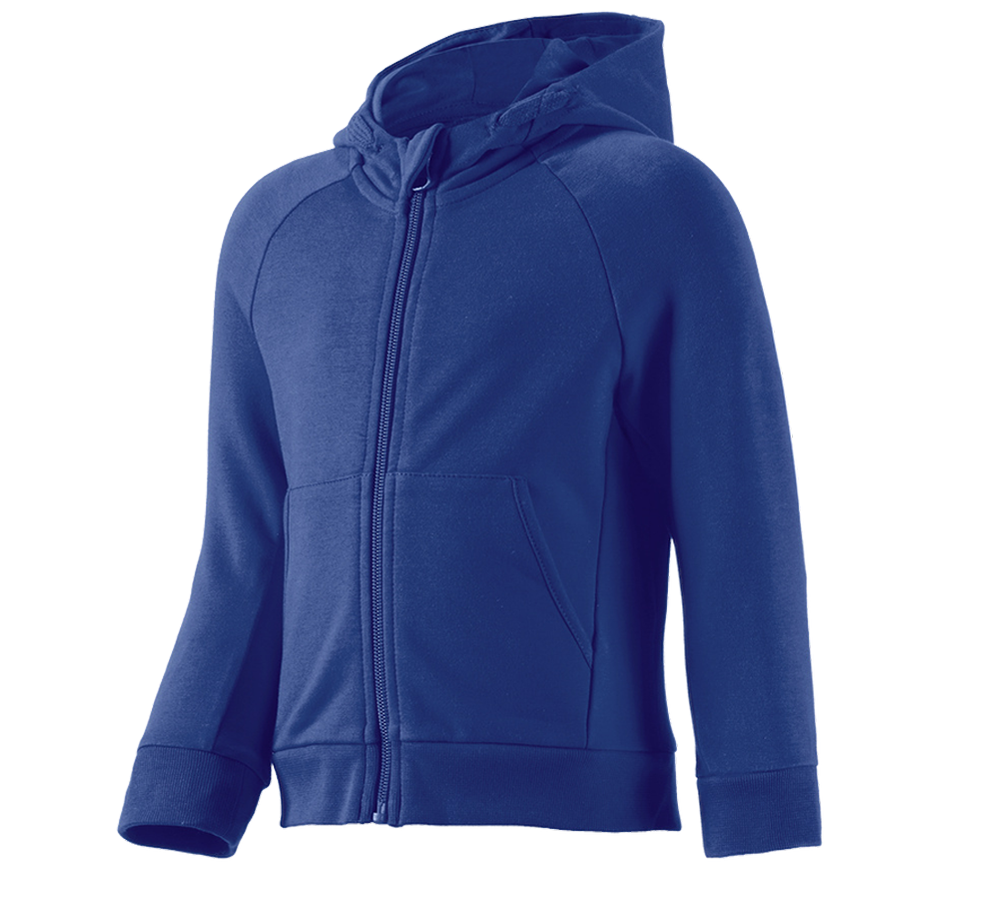 Themen: e.s. Hoody-Sweatjacke cotton stretch, Kinder + kornblau