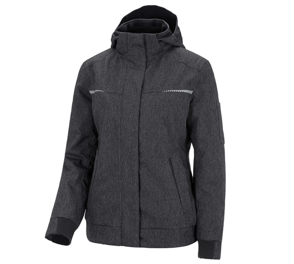 Kälte: Winter Funktions-Pilotenjacke e.s.motion denim,Da + graphit