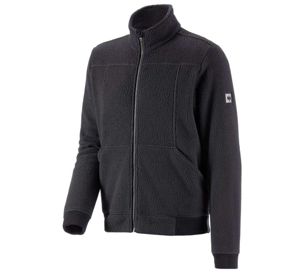 Jacken: Faserpelz Jacke e.s.vintage + schwarz