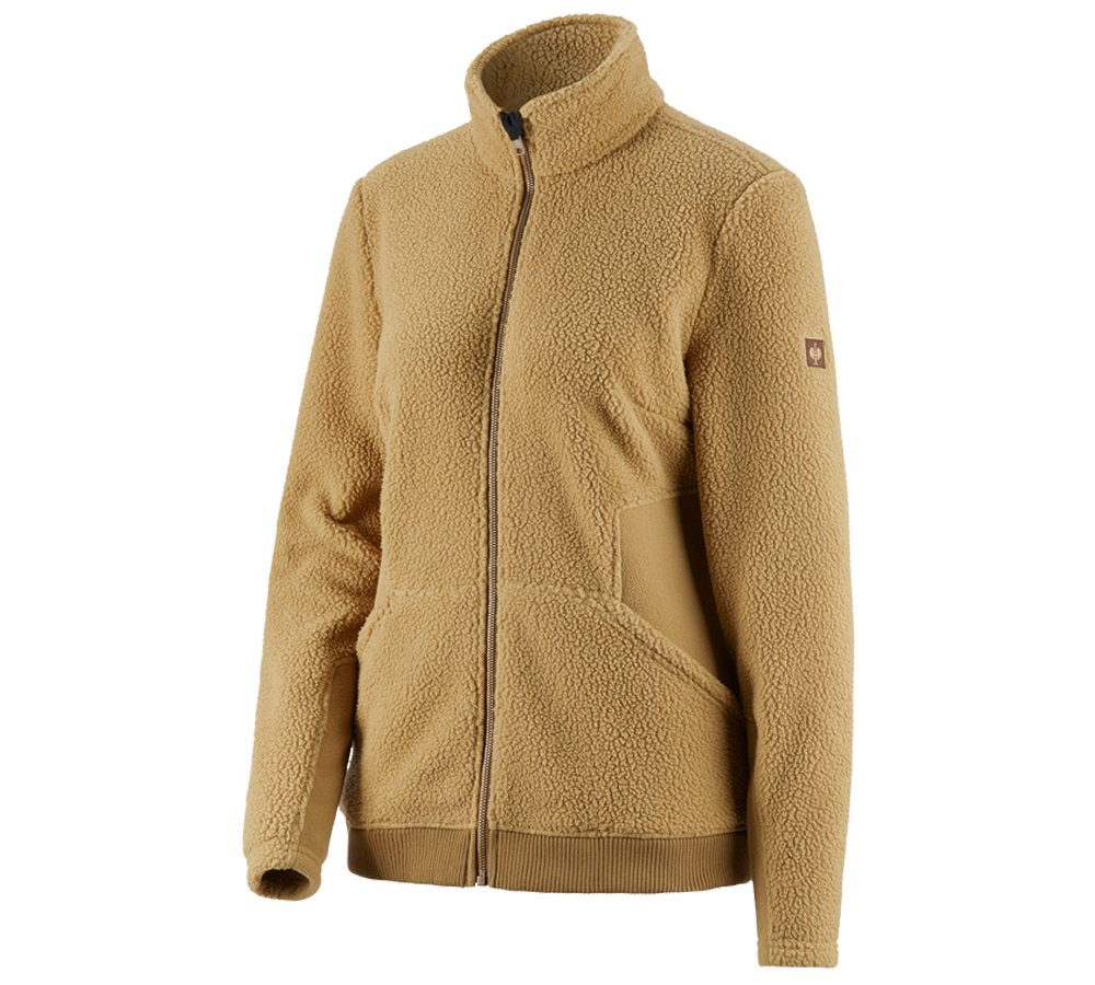 Jacken: Faserpelz Jacke e.s.vintage, Damen + sepia