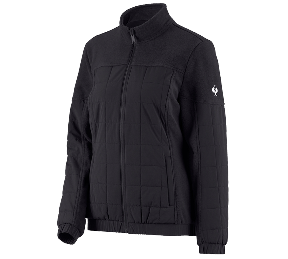 Jacken: Hybrid Fleecejacke e.s.concrete, Damen + schwarz