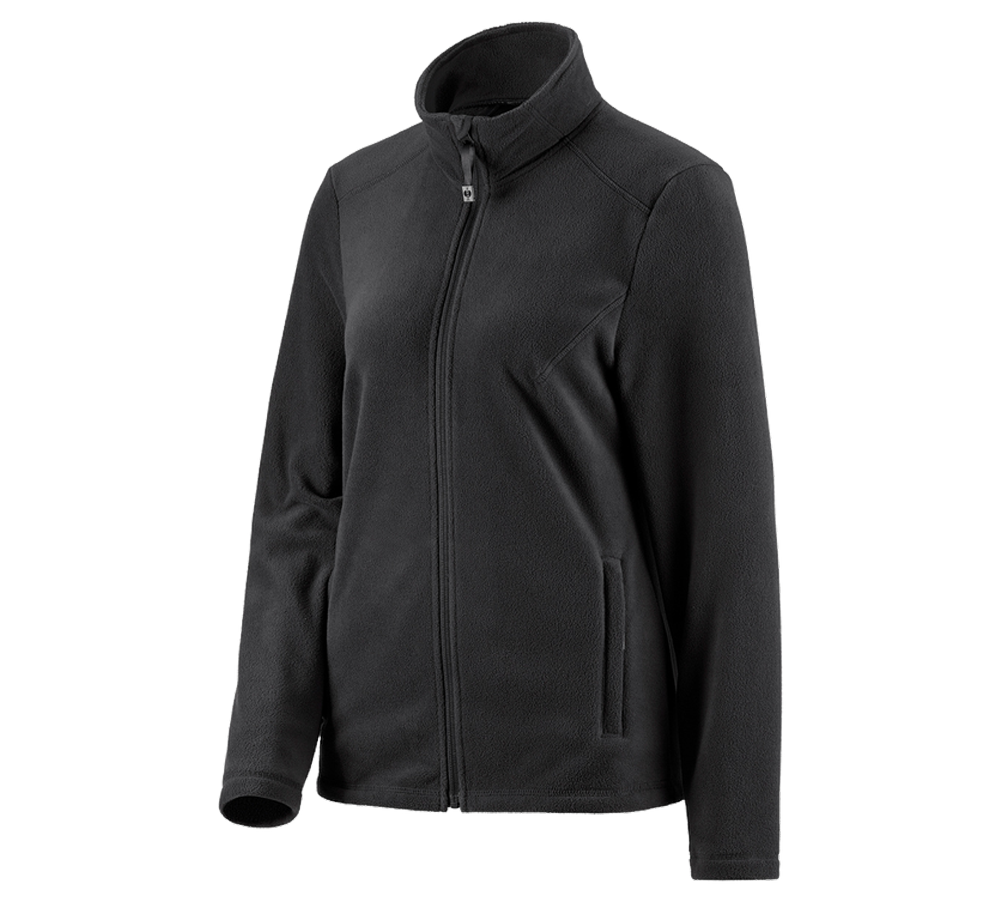 Jacken: e.s. Fleecejacke CI, Damen + schwarz