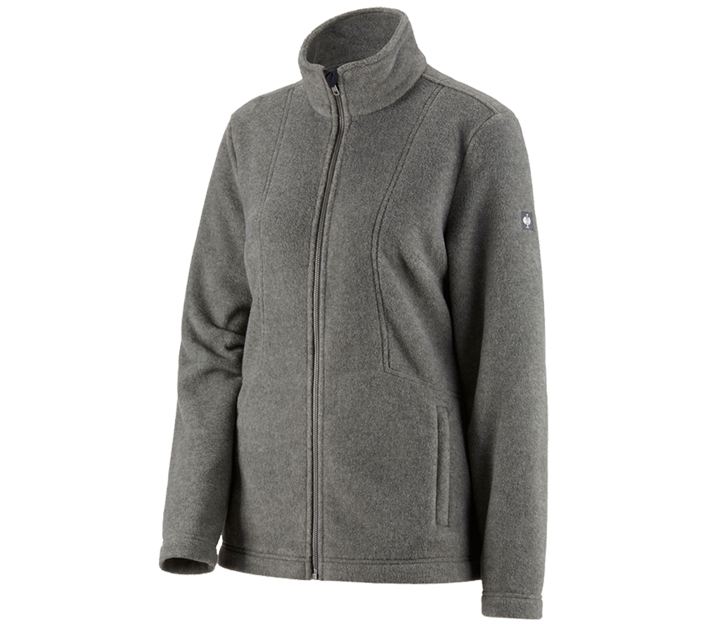 Jacken: Fleecejacke e.s.vintage, Damen + zinn melange